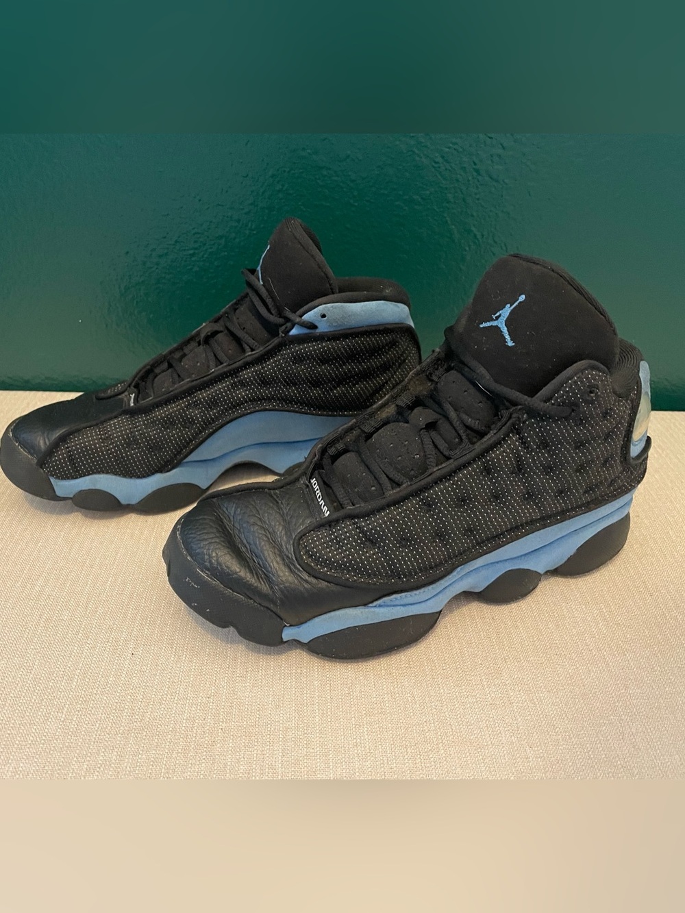 Nike Air Jordan 13 Retro Black University Blue Sneakers Youth Boys 6